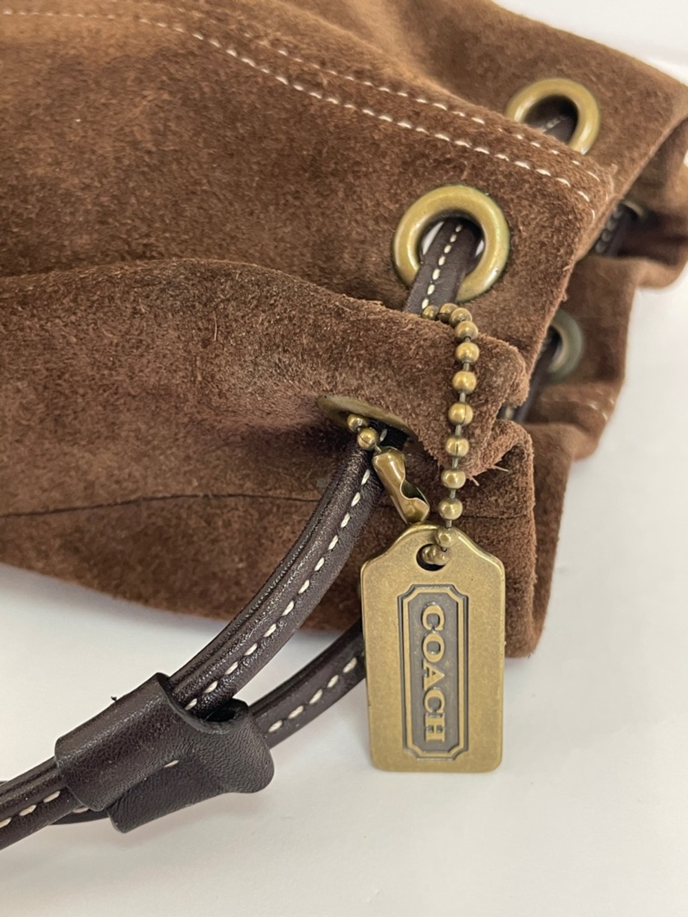 Coach Vintage Suede Soho Drawstring Pouch - Picture 6 of 9